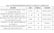 中国十大娱乐赌博城网址关于上报 2024年河南省高等教育教学改革研究与实践项目立项推荐公示